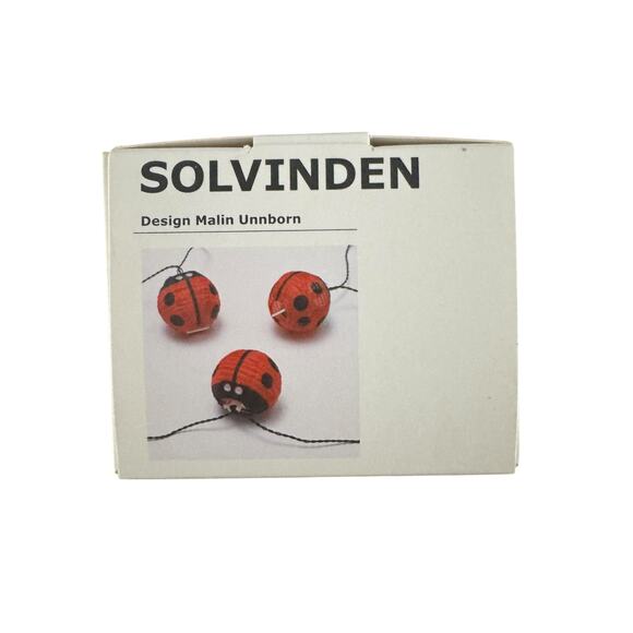 Retired Limited Edition IKEA Solvinden Ladybug String Lights NIB - Picture 2 of 3